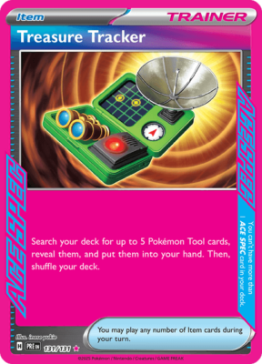 Pokémon TCG Treasure Tracker 131/131 Ace Spec Rare Prismatic