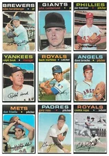 1971 Topps Vintage Baseball U-Pick trading cards numbered  #101 - #196