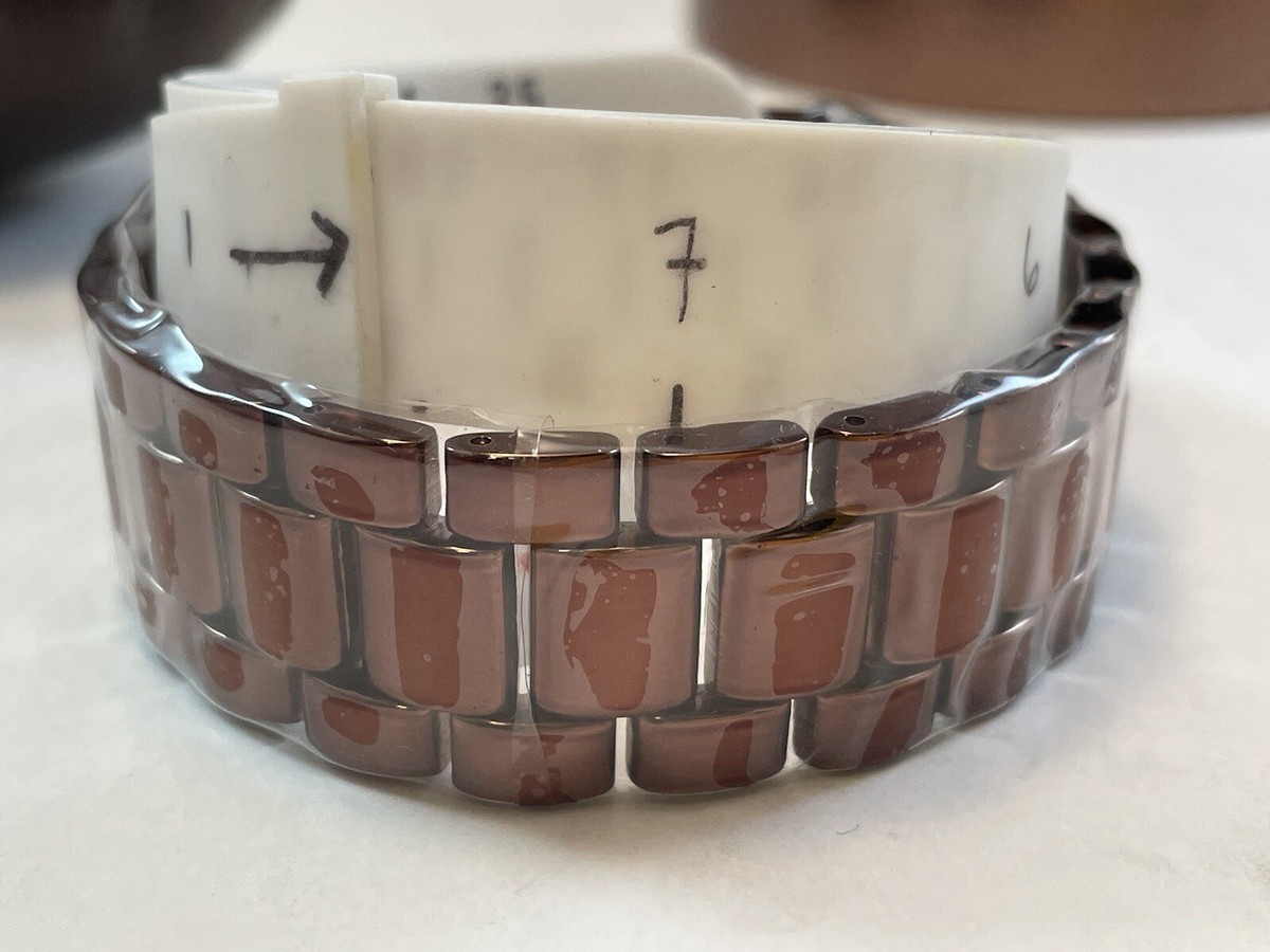 Accutime Curations Watch and Bracelet Set Size 7.5 Brown New/Needs Battery 09a21584-310c-49f6-9dda-  main image 4