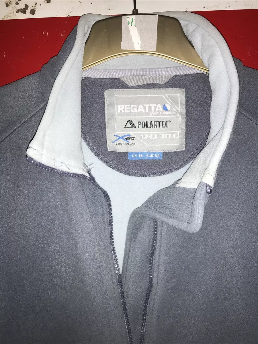 Ladies REGATTA Polartec X ERT Fleece JACKET Grey Blue UK 18 Eur