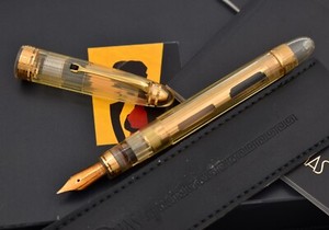 OMAS Ogiva Vision Bronze Demonstrator Special Edition Fountain Pen, 18k M Nib