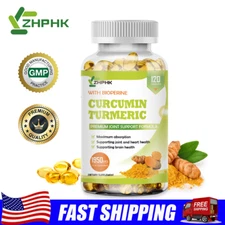 Turmeric 95% Curcumin 1950mg Extract Tumeric Black Pepper Antioxidant Joint Pain