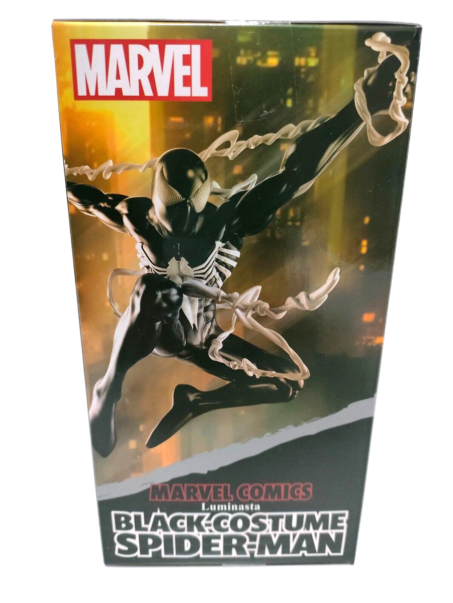 MARVEL COMICS Spider-Man Figure Black Costume ver Luminasta SEGA
