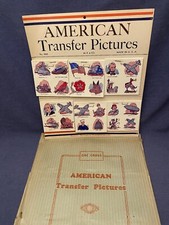 Vtg Original 1940s WWII AMERICAN TRANSFER PICTURES Tattoo With BAG NOS Display