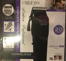 Cookinex Complete Cordless Hair Clipper Set 20 Pieces