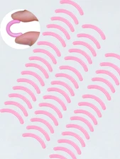 50pcs Eyelash Curler Refill Pads - Universal Silicone Rubber Replacement Set-NEW