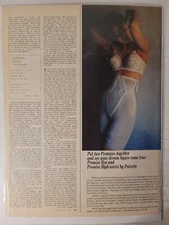 Vintage 1963 POIRETTE Women's Lingerie Bra Lg. Format Print Advertisement