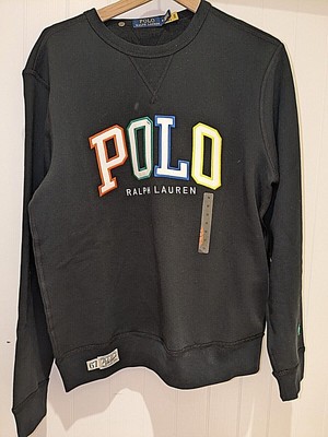 NWT Polo Ralph Laurens Men's Multi-Color Letters Spellout Sweatshirt