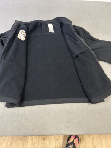 Carhartt Fleece Jacket Mens XL J173 Grid Fleece Black Full Zip RN 14806 Coat - Picture 18 of 20