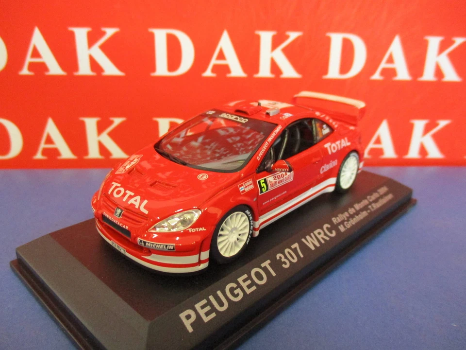 Die cast 1/43 Modellino Auto Peugeot 307 WRC Rally Monte Carlo 2004 M. Gronholm - Immagine 2 di 4