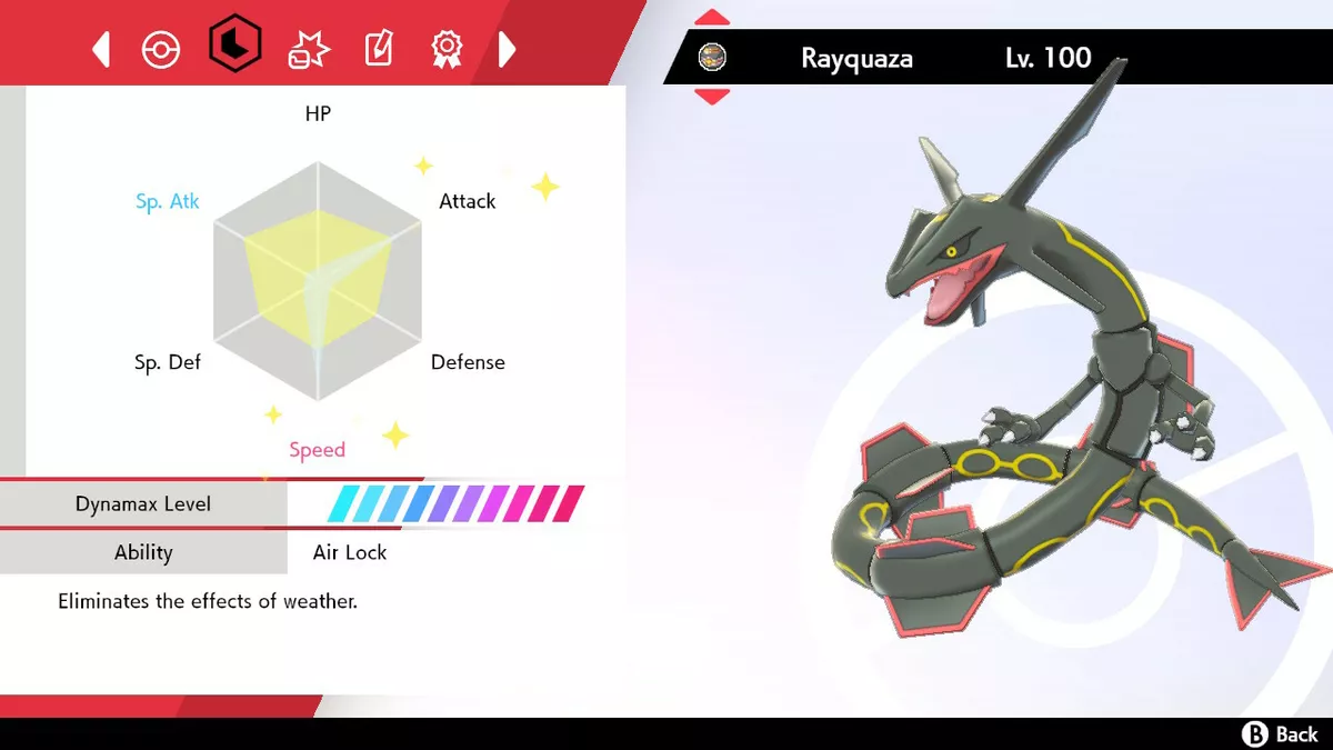 ✨ Shiny Rayquaza ✨ Pokemon Sword and Shield Perfect IV 🚀Fast Delivery🚀