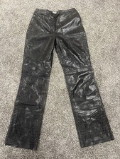 Saks Fifth Avenue Folio Collection Brown Leather Pants Size 8. PT13-4