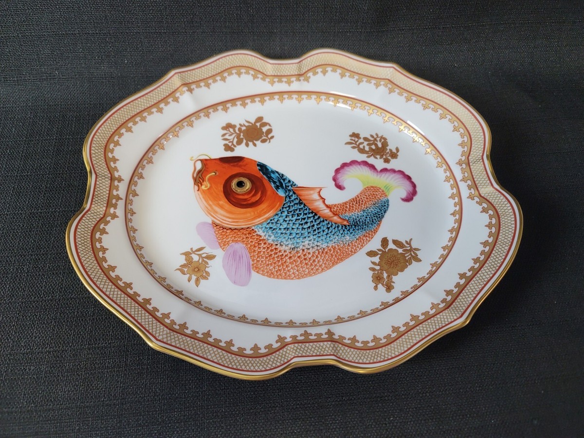 Mottahedeh Dallas Museum Of Art Chinese Export Carp Fish Platter