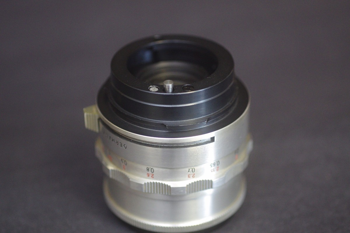 Praktina FX Lens onto Sony E (A7, FS100) mount adapter with close