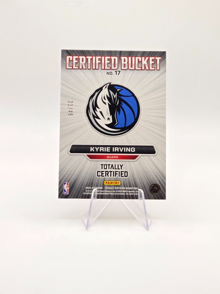 Kyrie Irving 2024-25 Panini Totally Certified Bucket Blue