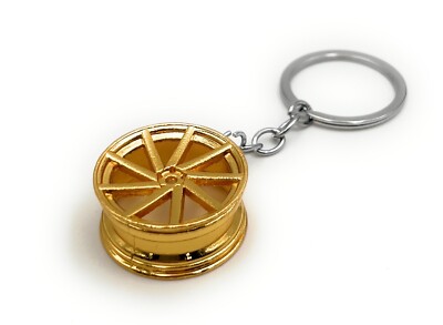 Ciondolo Portachiavi Rotante In Oro Per Auto Tuning - Originale E Creativo, Regalo Auto - 2