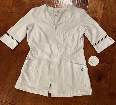 White Cross Marvella 2814 Women's Lab Coat with Two Way Zipper White Size M / M