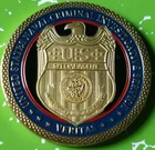 US NCIS NAVAL CRIMINAL INVESTIGATIVE SERVICE COLORIZED ART  CHALLENGE COIN