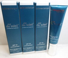  2 COLORESCIENCE TINT DU SOLEIL UV PROTECTIVE FOUNDATION DEEP SPF 30 1 OZ 3 PCS