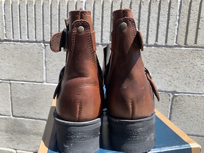 90s Karl Kani Leather Boots Size 7 US Hip Hop Fashion Vintage NOS