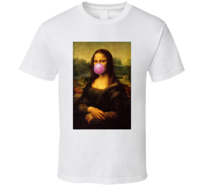 Bubble Gum Mona Lisa Parody T Shirt