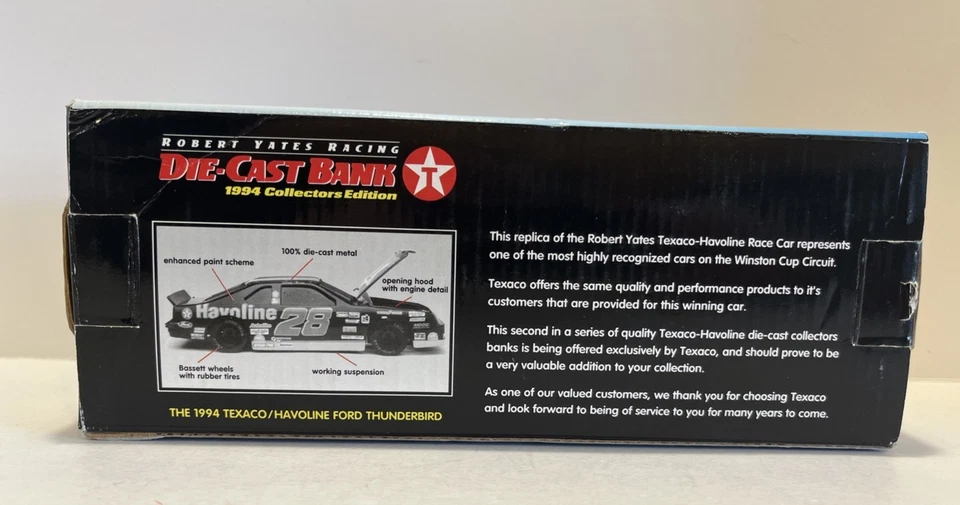 Acción #28 Ernie Irvan Ford Thunderbird 1994 Edición Coleccionista Banco Nuevo Foto 2 de 4