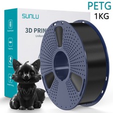 Sunlu Black PETG 3D Printer Filament 1.75mm PETG 1KG 100 Bubble Free /-0.02mm