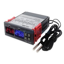 110-220V 12V/24V STC-3008 Dual LED Thermostat Temperature Controller with Probe