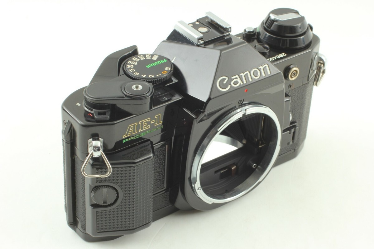 N Mint /New Seals] Canon AE-1 Program Film Black + FD 75-200mm f