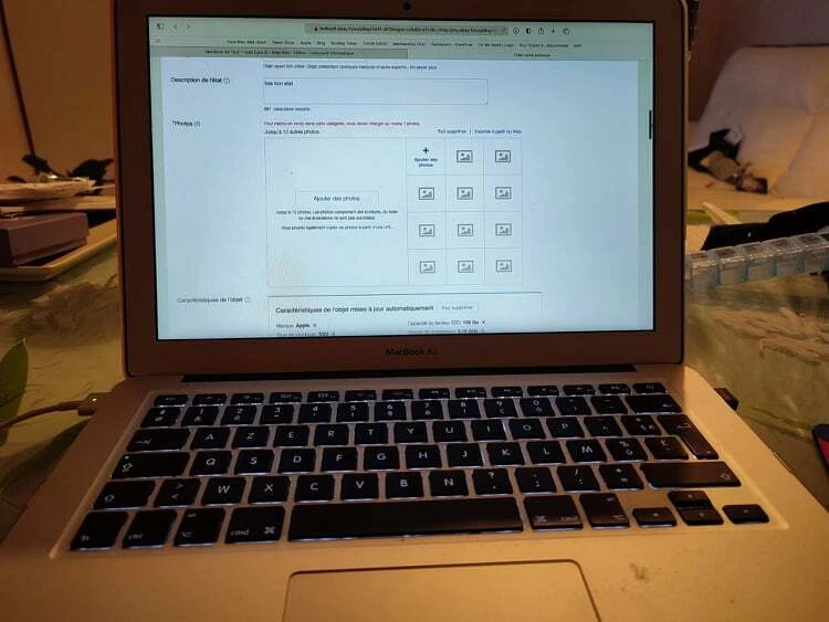 Apple MacBook Air 13" · i5 5th gen 1.6 GHz · 8GB · 128GB