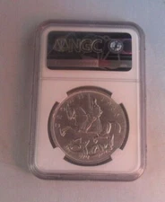 1935 Rocking Horse Silver Crown George V Silver Jubilee NGC UNC Details Cleaned