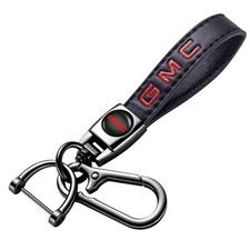 Leather car Keychain Set for GMC Men and Women Family Present Keychain Key Ri...