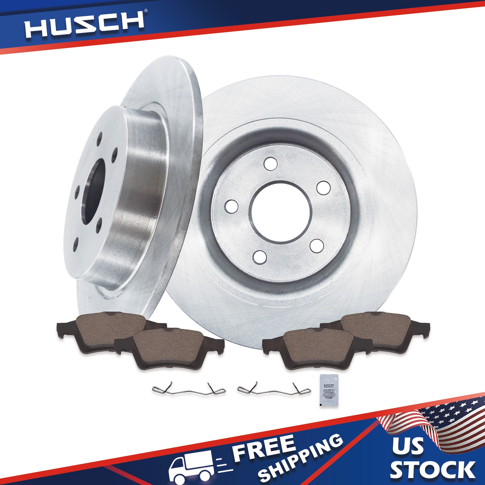 Rear Brake Kit Rotors and Pads  for Ford C-Max Escape Transit Connect