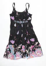 Casual&Co Paisley-Kleid Damen schwarz M A-Linie