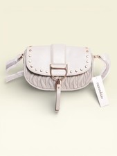 Manoukian – Sac à bandoulière Tess – Cuir synthétique – Gris, perle