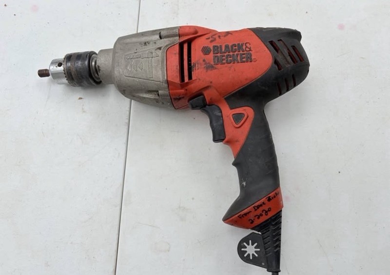 Black+Decker DR601 13mm 3/8” Variable Speed Corded Drill 0-3000 RPM Tested
