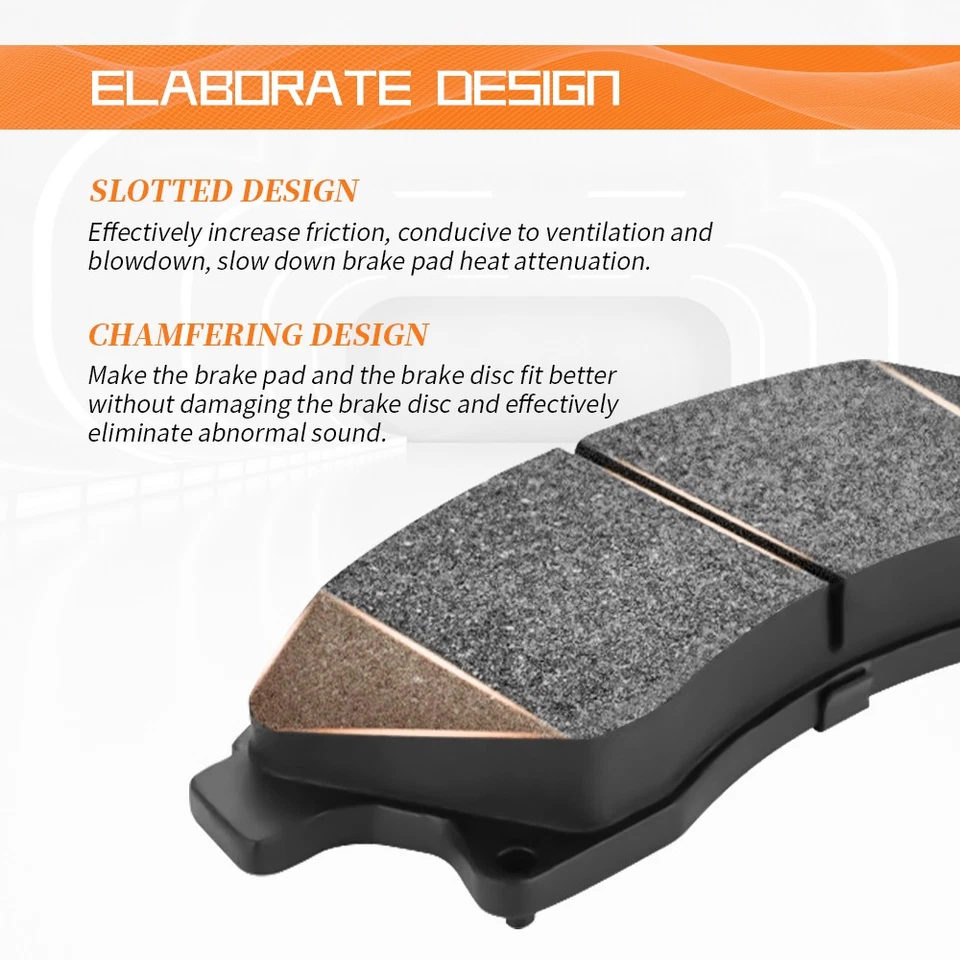 Front & Rear Ceramic Brake Pads For 2014-2016 Kia Cadenza/Soul EV Hyundai Sonata - Image 4 of 4