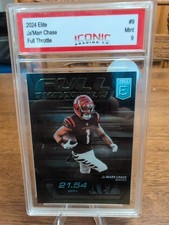 2024 Panini Donruss Elite - Full Throttle Ja'Marr Chase #9 Green