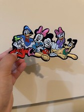 Minnie Mickey Donald goofy Pluto embroidered iron - on patch