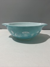 Vintage Pyrex Blue Hot Air Balloons #444 4 Qu...