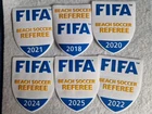 1 Lot 6 diff. FIFA Beach Soccer Referee Patches Original