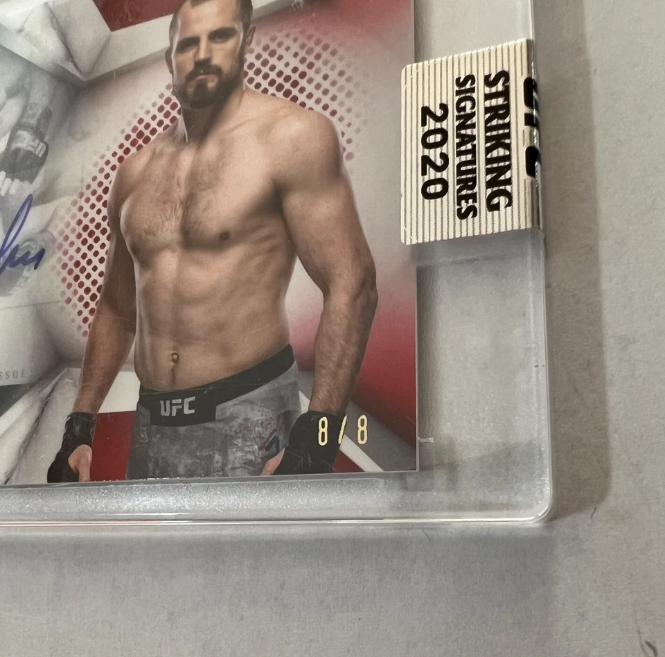 2020 Topps UFC Striking Gunnar Nelson Submission Specialist Auto 8/8 - Image 4 of 4