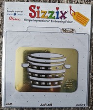 Sizzix Provo Simple Impressions Embossing Folder Brass Stencil - Bushel Basket