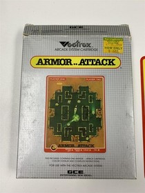 Armor Attack Vectrex GCE 1982 - 100% COMPLETE CIB - Box Manual Overlay Tray