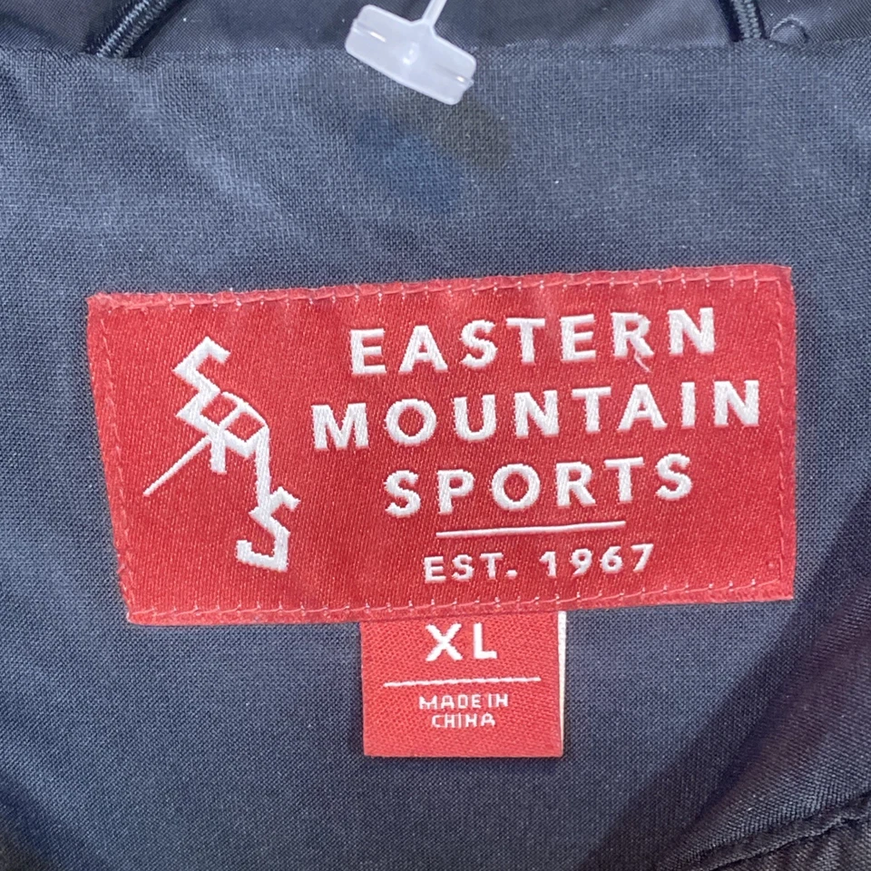 EASTERN MOUNTAIN SPORTS Coat Mens XL Puffer Black Goose Down Parka GOOSEDOWN EMS - Image 2 of 4