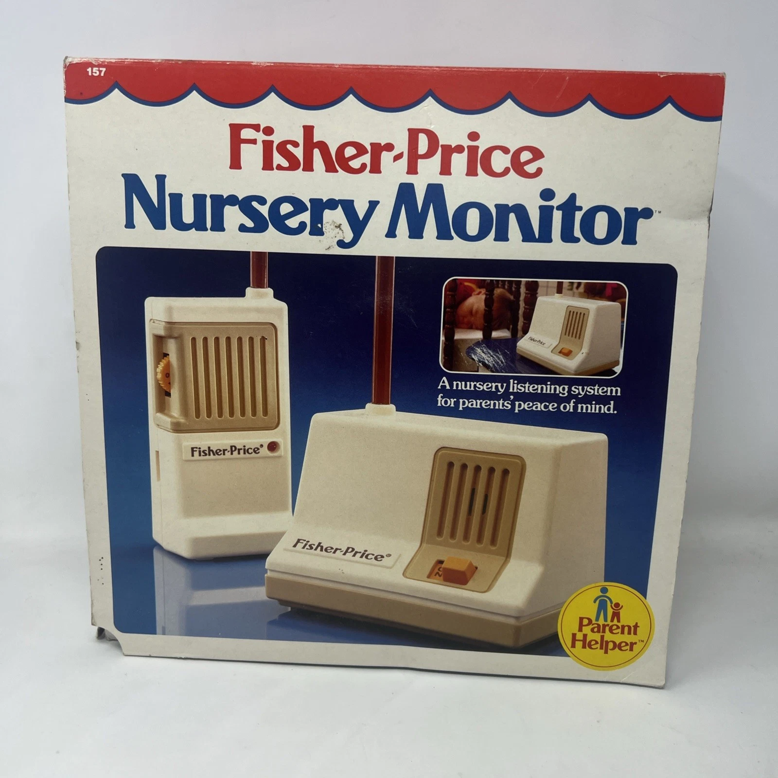 Vintage 1983 Fisher Price Nursery Baby Monitor #157 Tested in Box