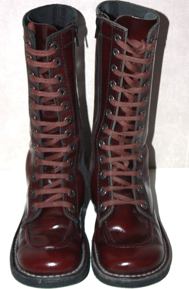 KICKERS Bottes Cuir Vernis Campari taille 37 BE - Photo 1/4