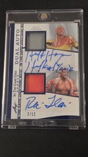 2025 Leaf In The Game Used Spots Dual Auto Memorabilia Hulk Hogan Ric Flair 2/12