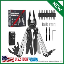 Multitool Pliers Pro BI2045, Stainless Steel 31-in-1 Multi Tool Pliers with Repl