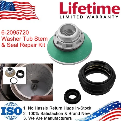 6-2095720 Washer Tub Stem & Seal Repair For Whirlpool Maytag AP4390013 PS2351899